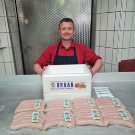 35 Оригинальный тюрингский ростбратвурст – Грубый. Доставляется сырым! Инклюзивный Born Senf!