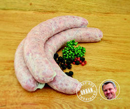 35 Original Rostbratwurst aus Gotha / Thüringen - Grob.  Roh geliefert  ! Inclusive Born Senf !