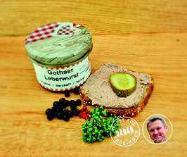 Thuringian liver sausage in a jar